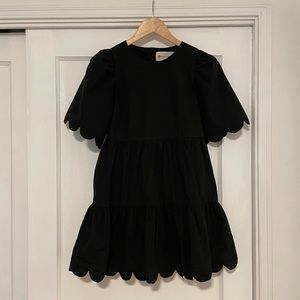 Scalloped Edge Mini Dress